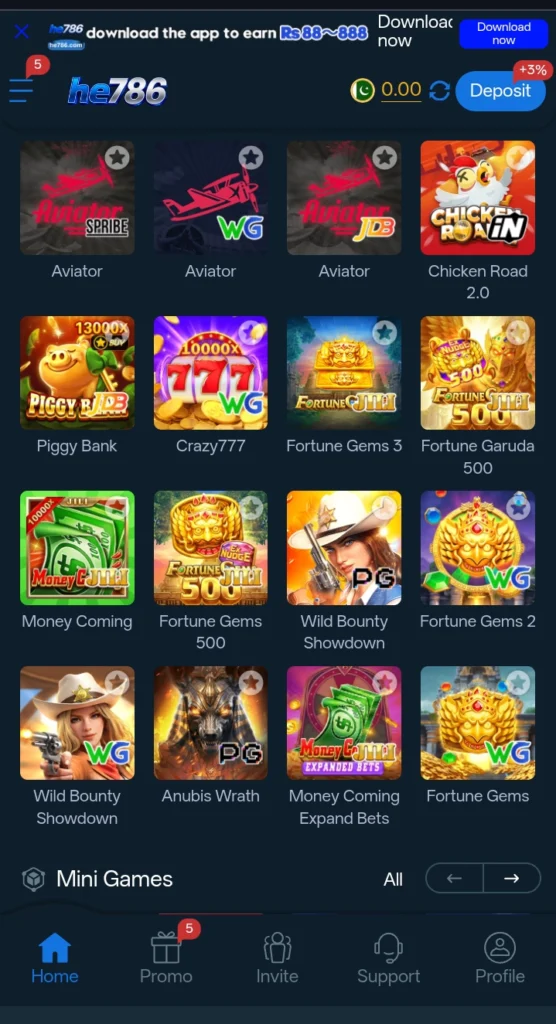 HE786 Game Download APK (Win Real Money Pakistan) 2026 11 3