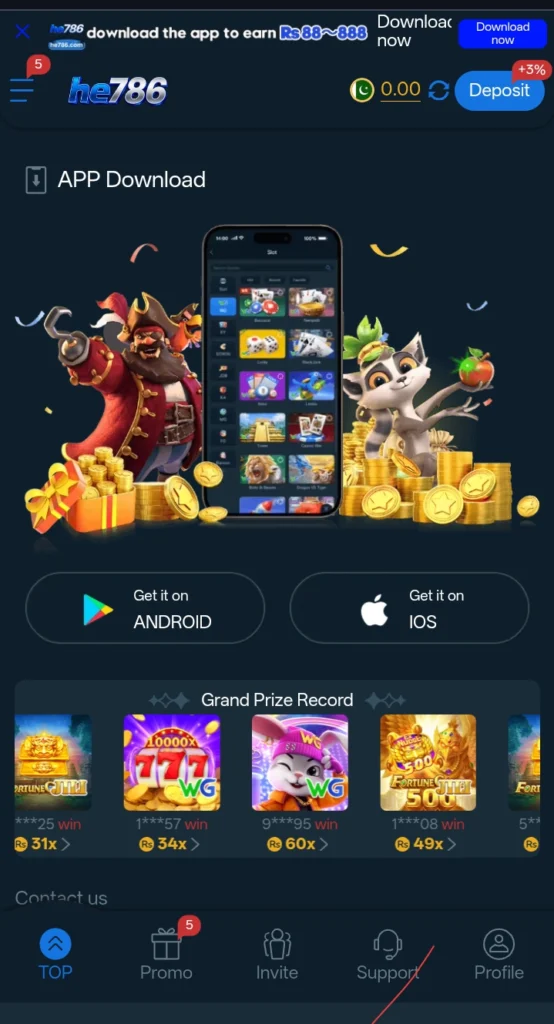 HE786 Game Download APK (Win Real Money Pakistan) 2026 8 6